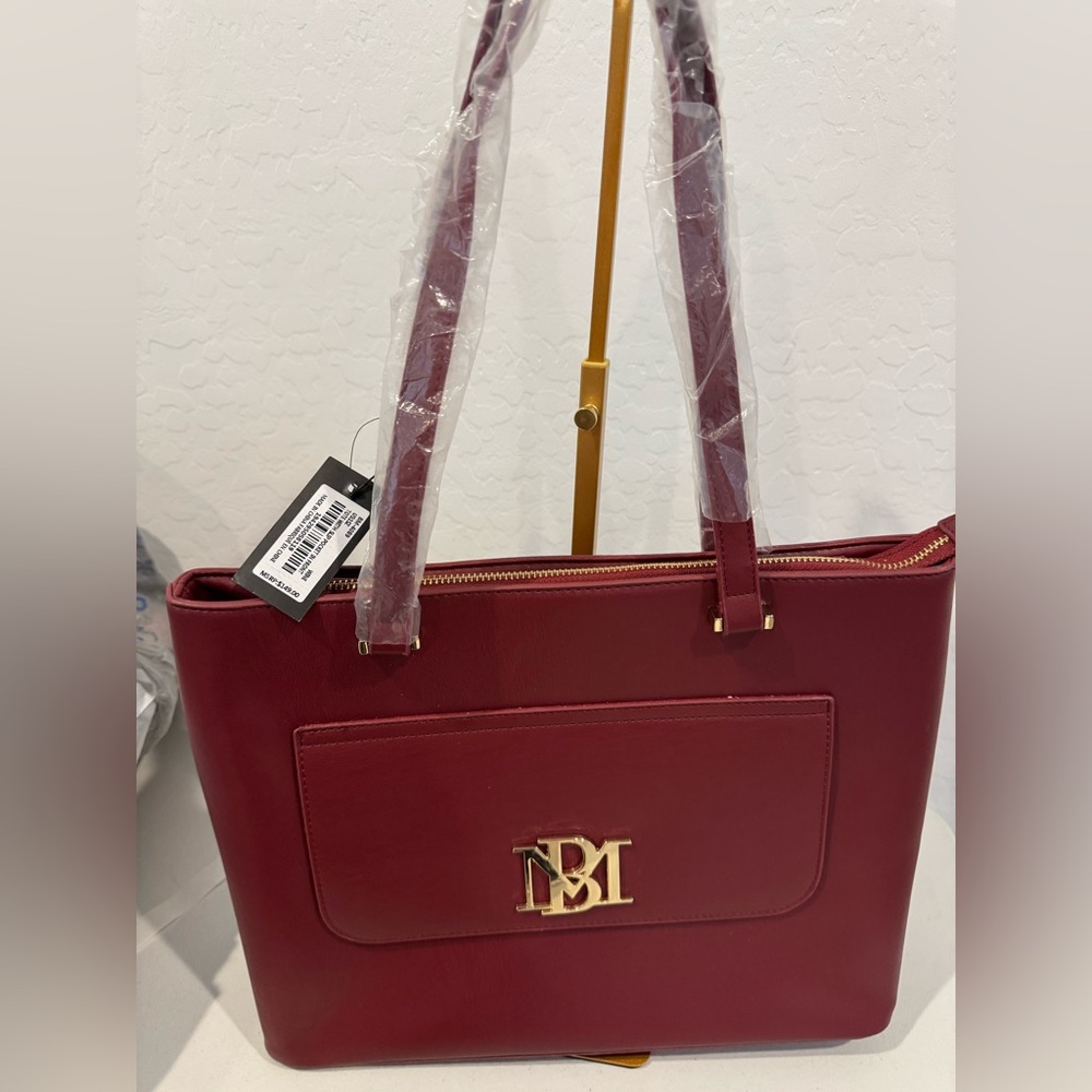 NWT-Badgley Mischka Red Tote Bag